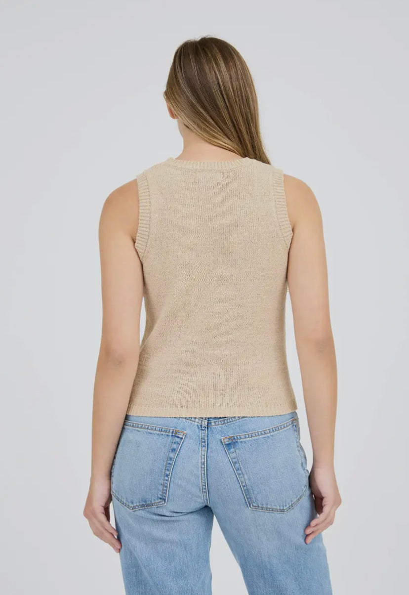 Lasso Knit Tank | Light Taupe