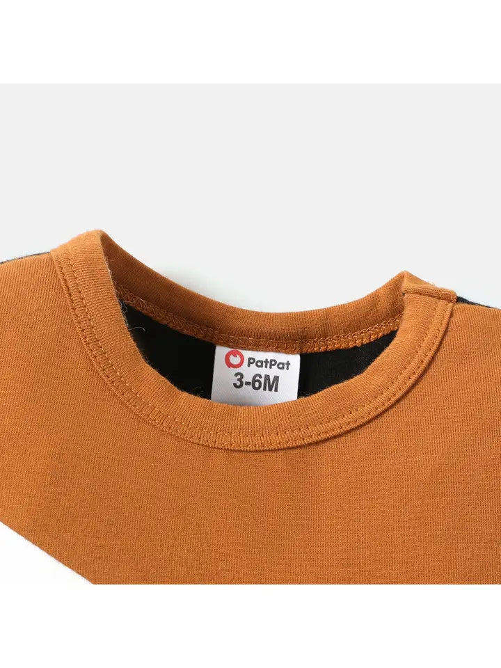Colour block Short Sleeve Onesie