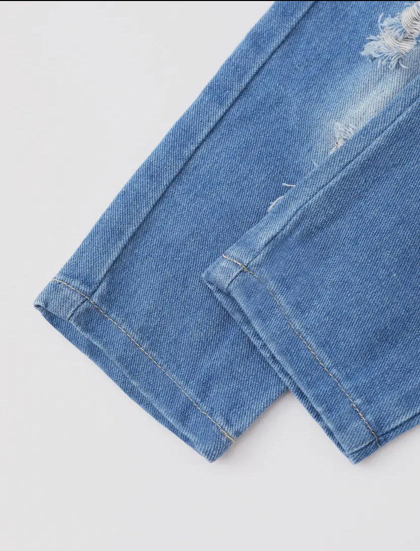 Distressed Denim Bottoms