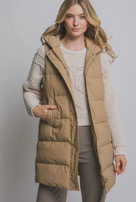 Hensen Puffer Vest | Camel