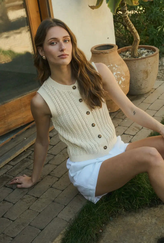 Marsella Cardi Vest | Oatmeal