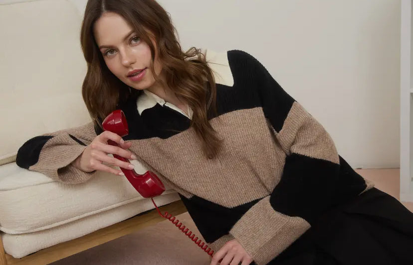 Harlyn Polo Sweater | Khaki