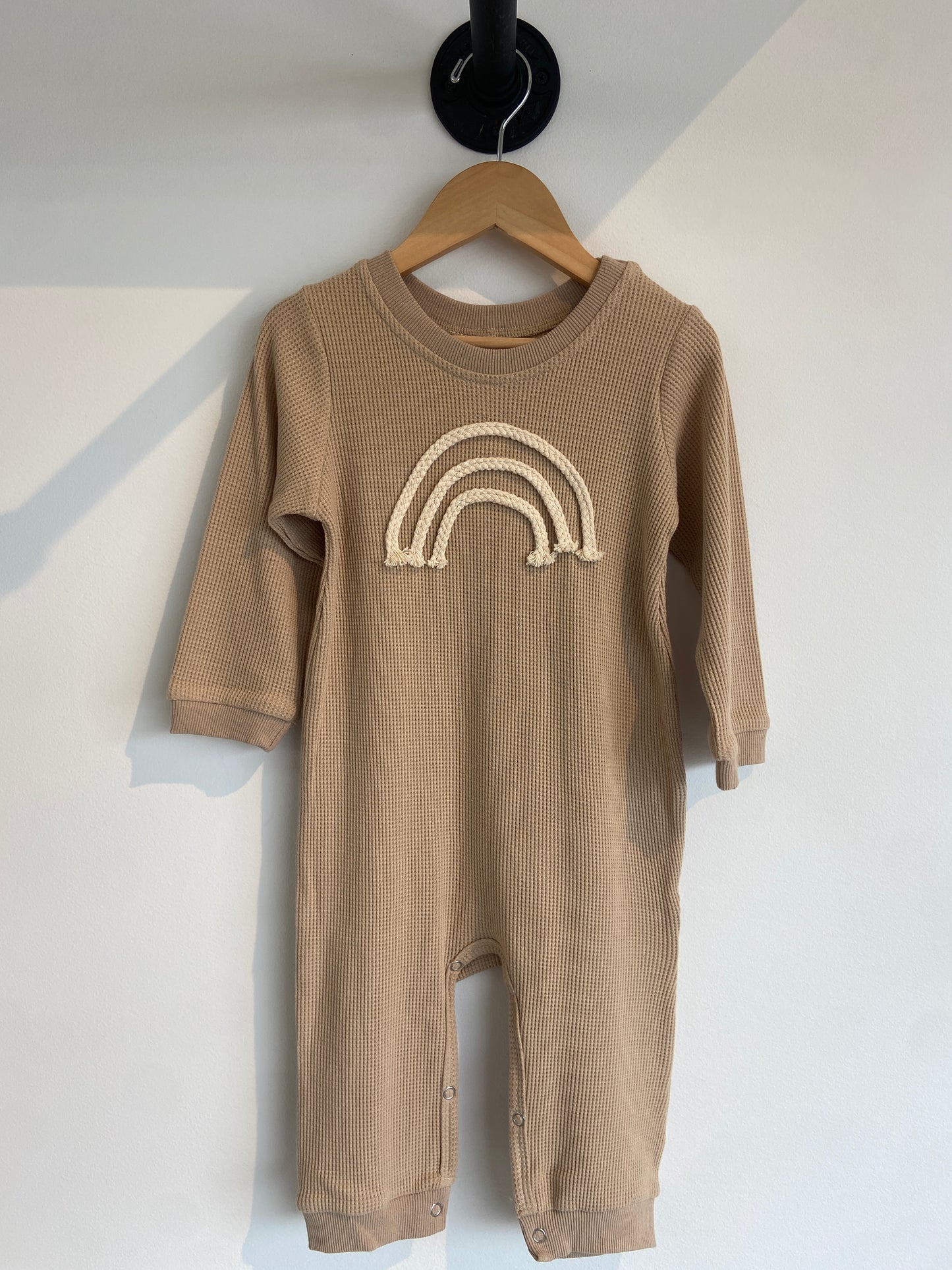Braided Rainbow Onesie | Taupe
