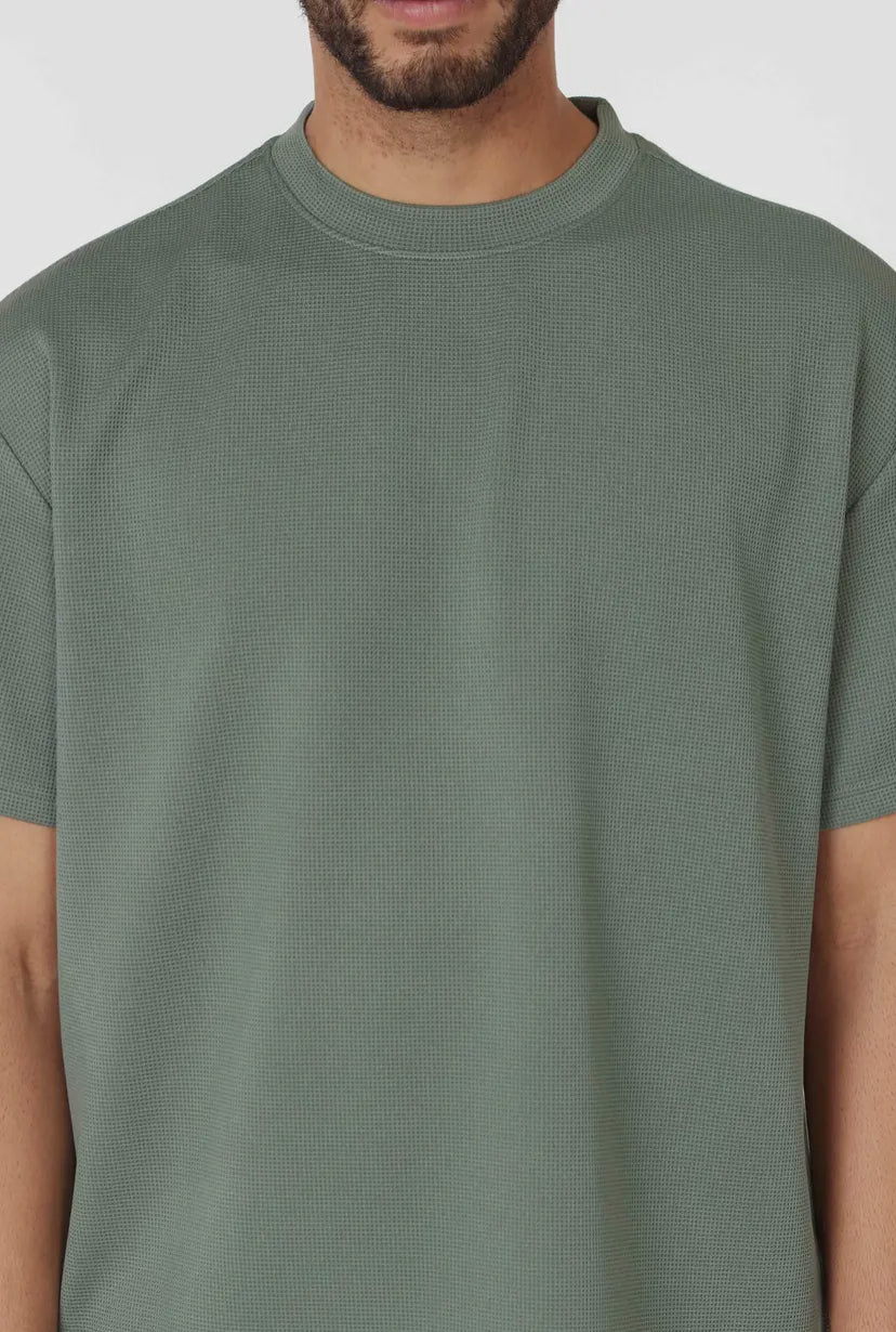 Flynn Textured T-Shirt | Green
