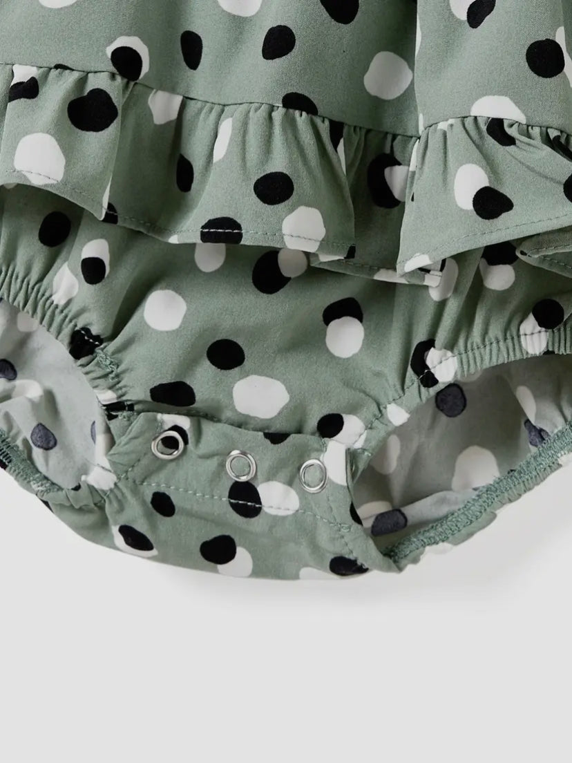 Dot Ruffle Romper