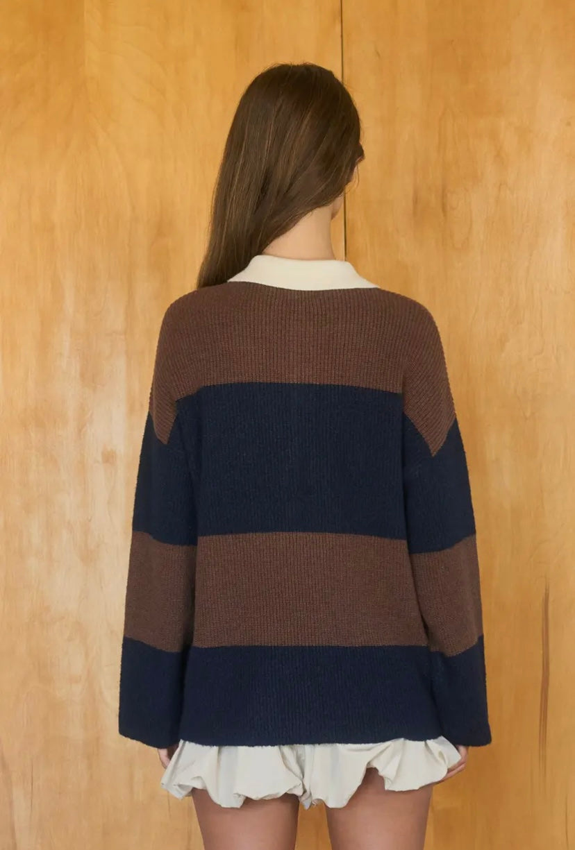 Harlyn Polo Sweater | Navy
