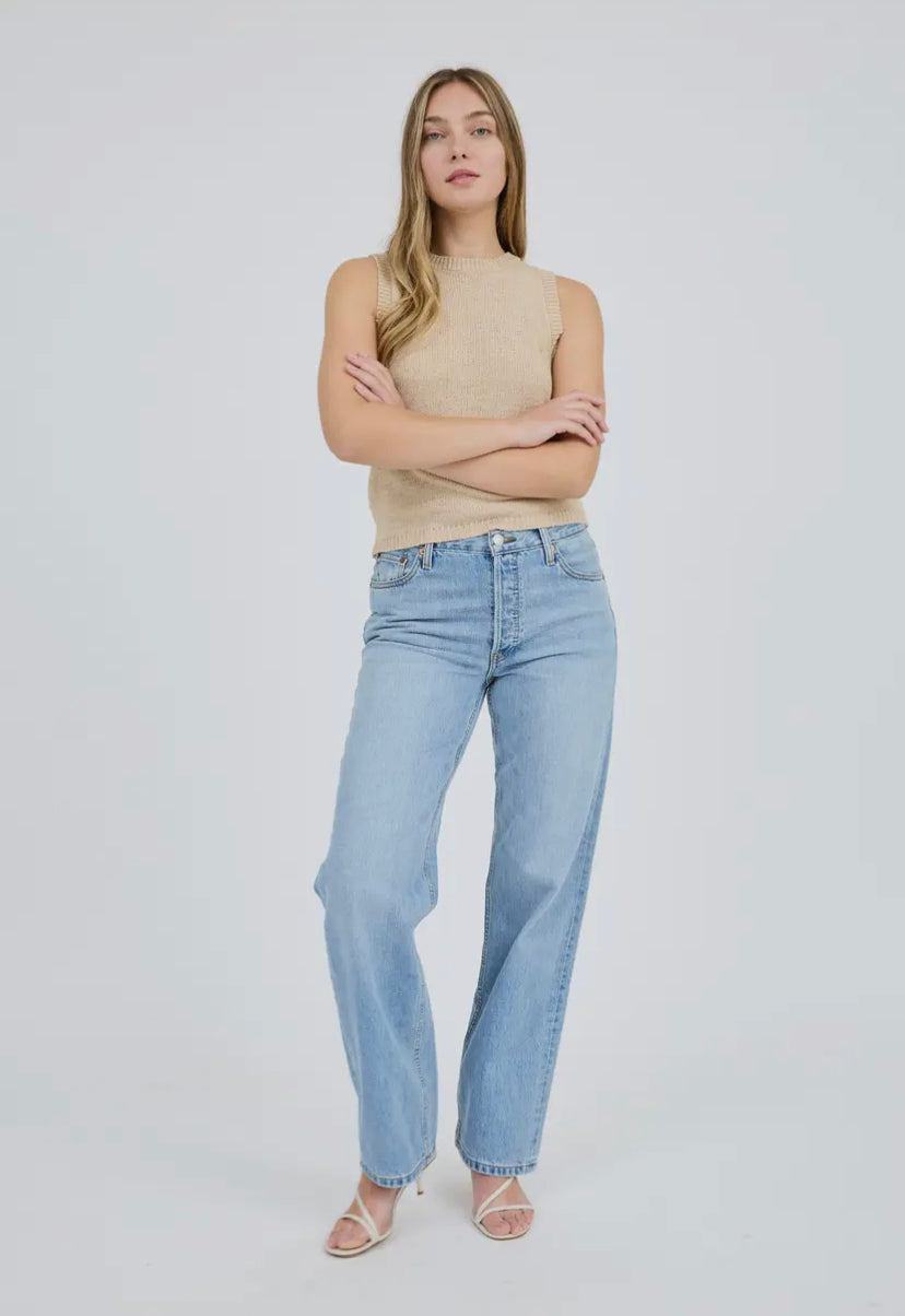 Lasso Knit Tank | Light Taupe