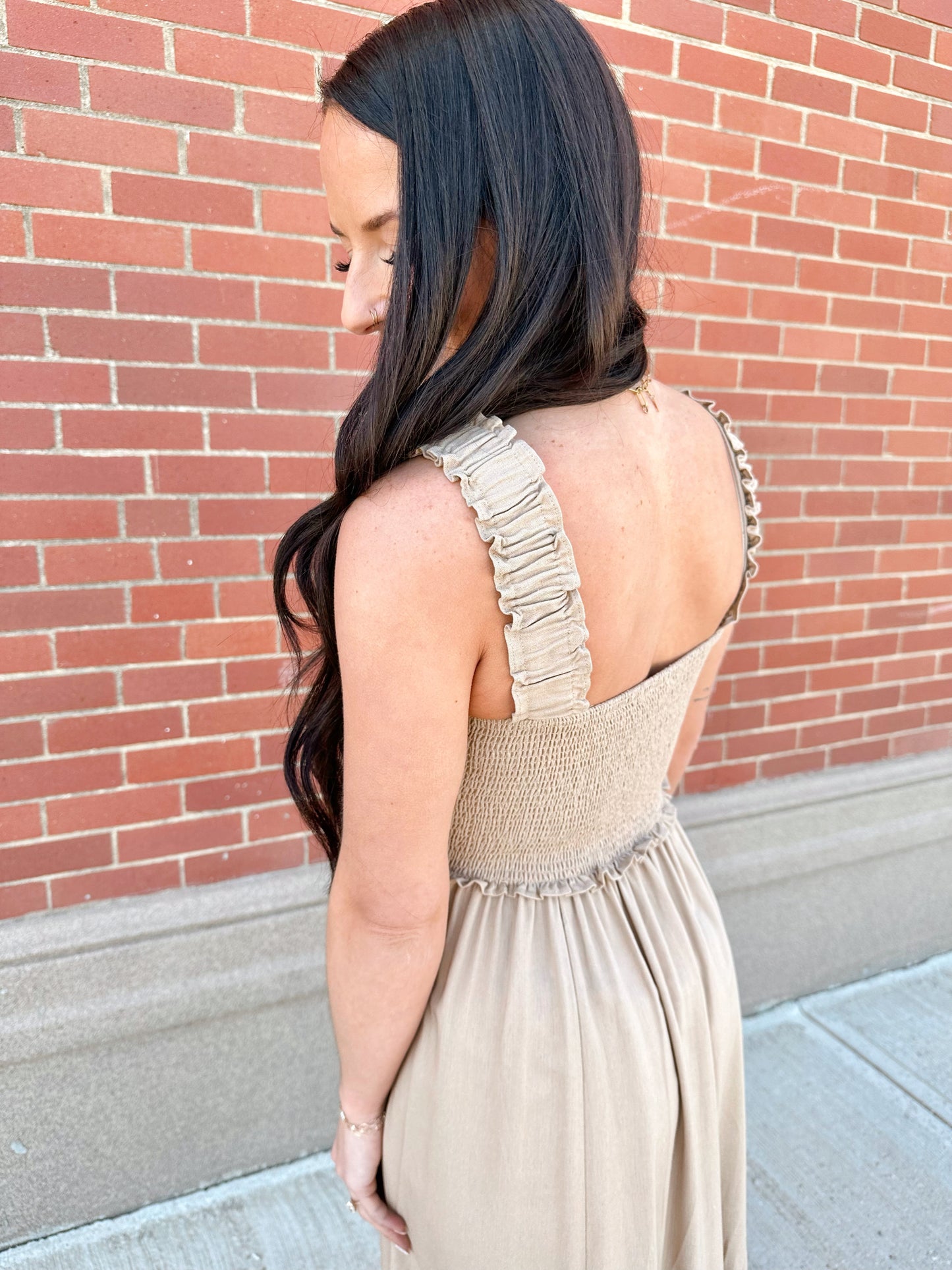 Jolie Smocked Midi Dress