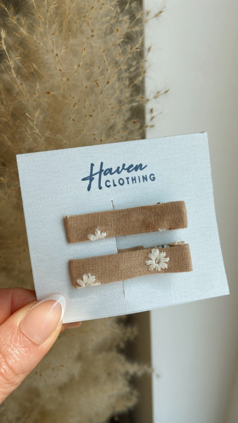 Girls Hair Clips | 2 Pack | Multiple Styles & Colours