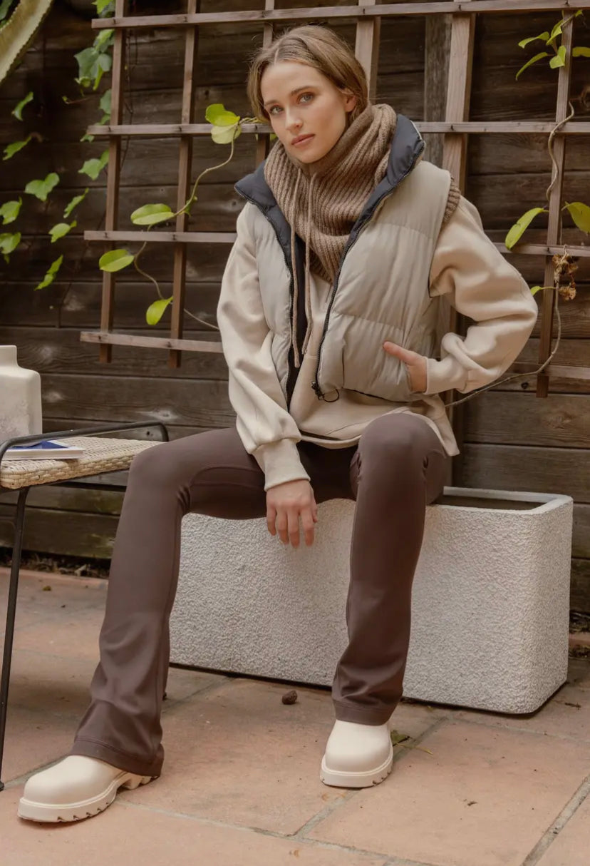 Mika Reversible Cropped Puffer Vest