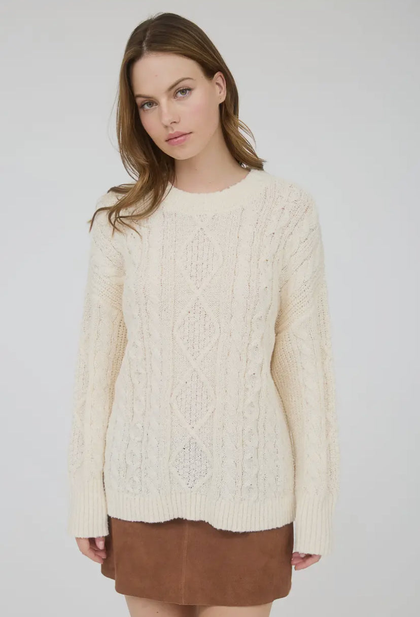 Elm Cable Knit | Cream