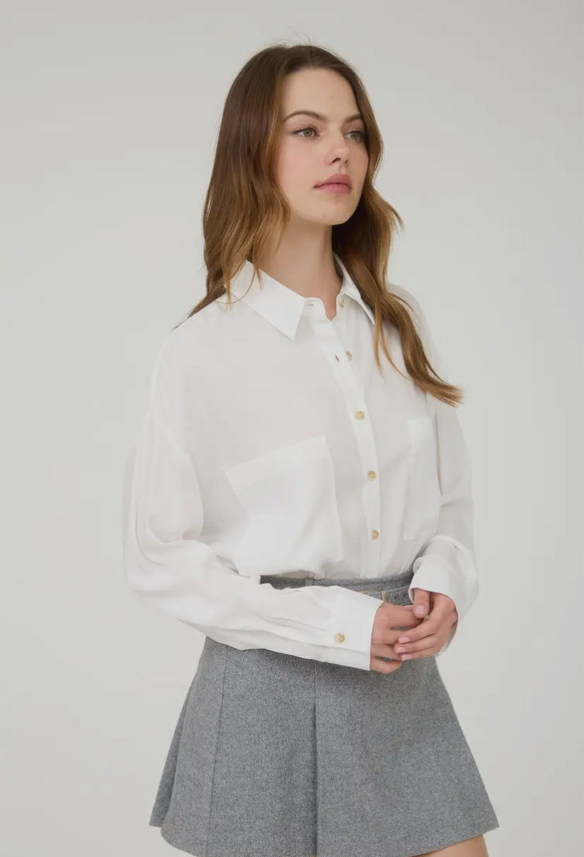 Maven Button Down Shirt | White