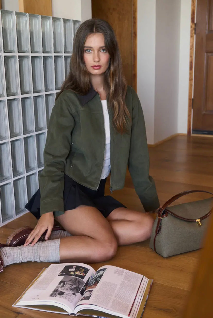 Greer Barn Jacket | Dark Olive