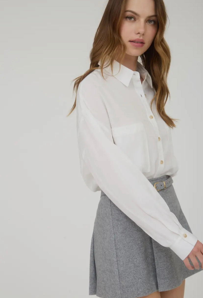 Maven Button Down Shirt | White