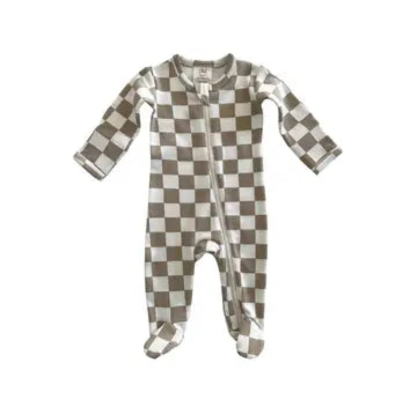 Tiramisu Checkboard Onesie