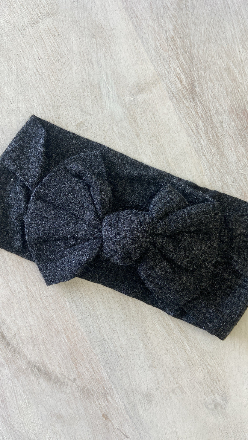 Ribbed Baby Bow | Multiple Colour Options