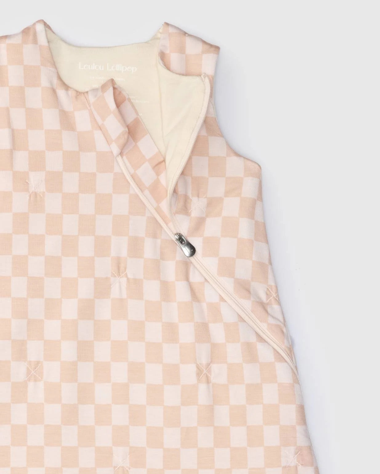LOULOU LOLLIPOP | Pink Checkerboard Sleep Sack 1.0 TOG