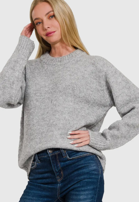 Caspian Sweater | Heather Grey