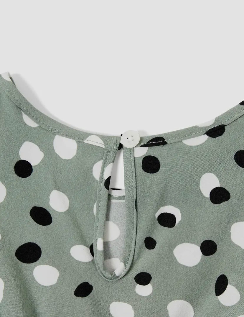 Dot Ruffle Romper