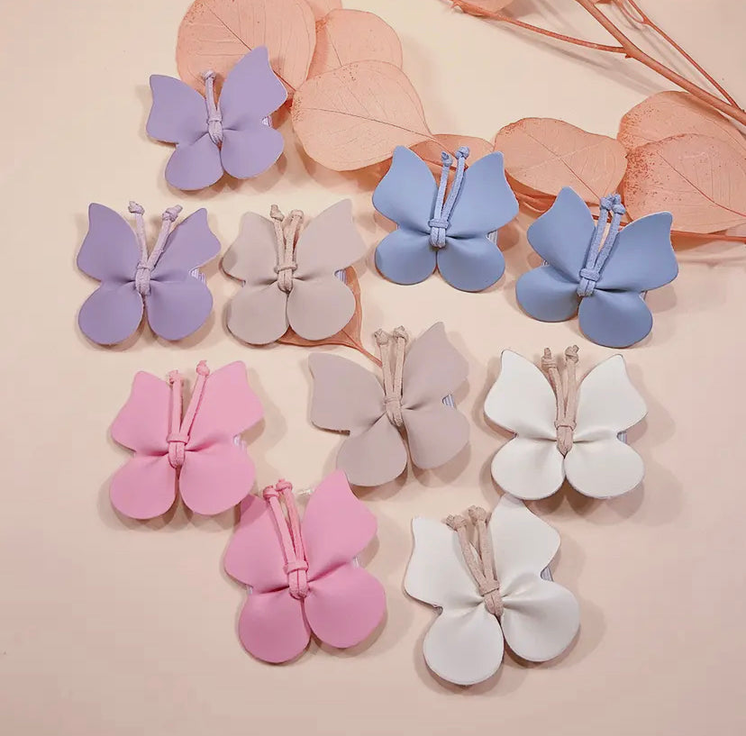 Leather Butterfly Clip | 6 Colour Options