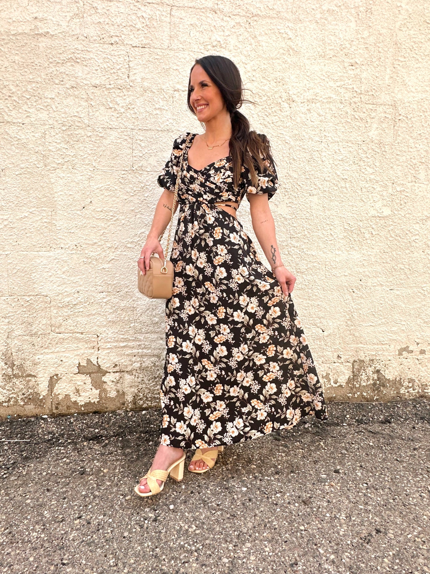 Alanna Floral Midi Dress