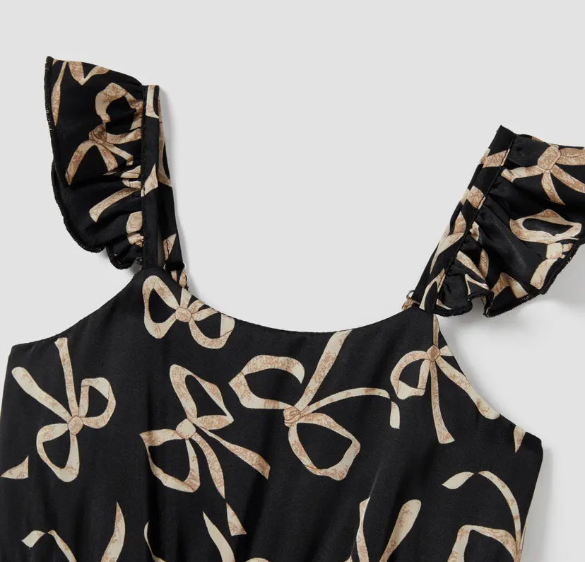 Bowknot Romper Dress