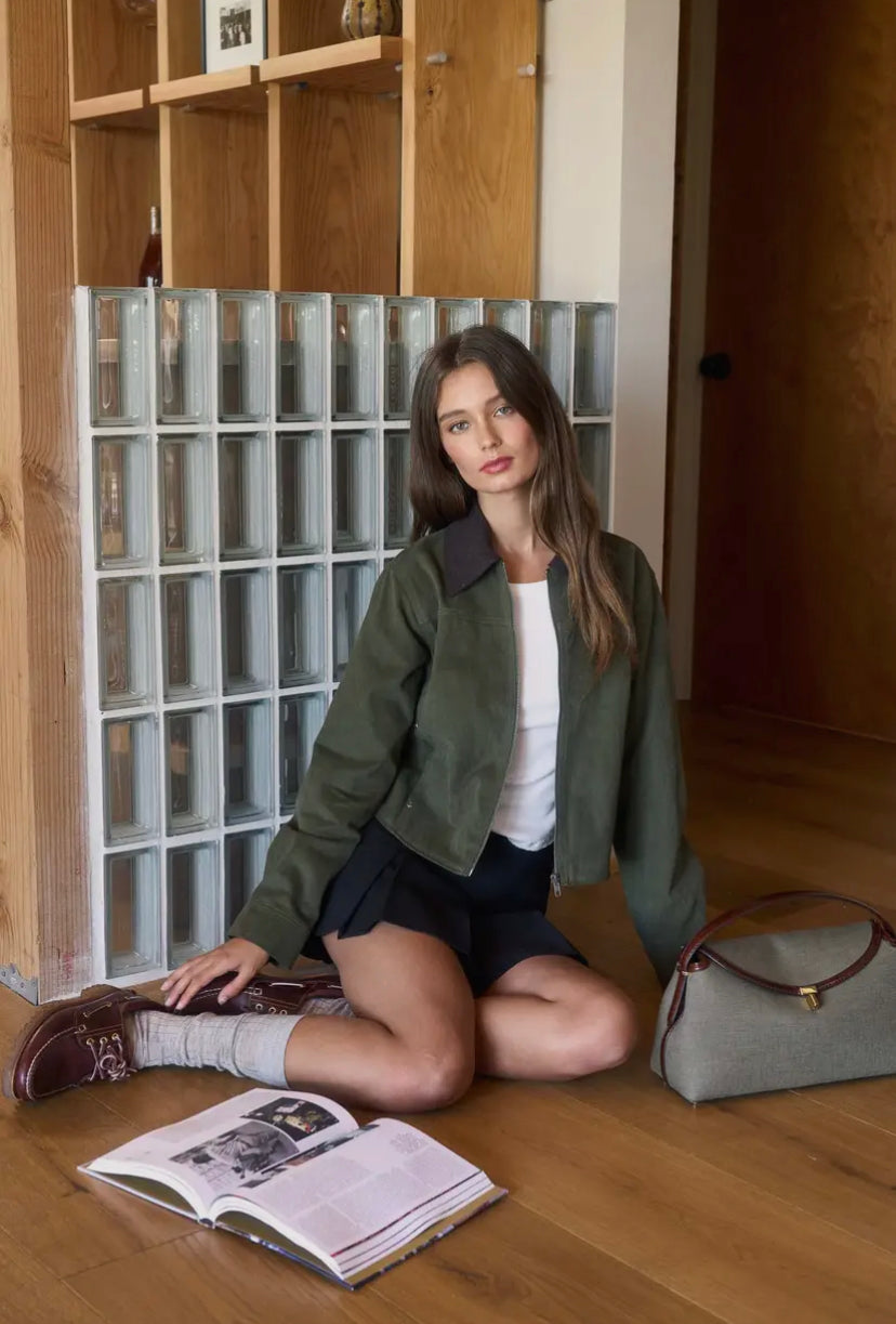 Greer Barn Jacket | Dark Olive