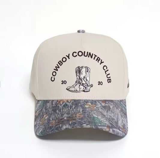 ABN Cowboy Country Club Trucker Hat | Cream/Camo