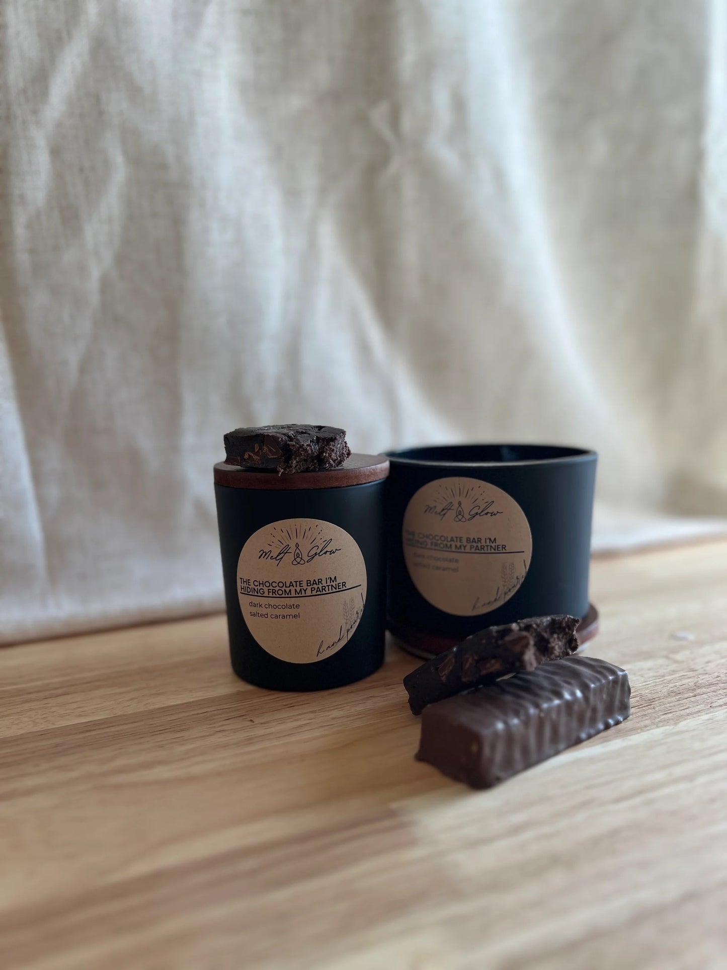 Melt & Glow | The Chocolate Bar I'm Hiding From My Partner | 8oz Candle