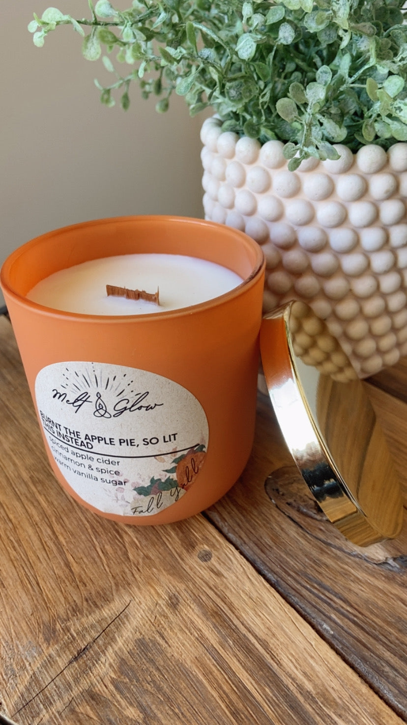 Melt & Glow | Burnt The Apple Pie, So Lit This Instead | 10oz Candle
