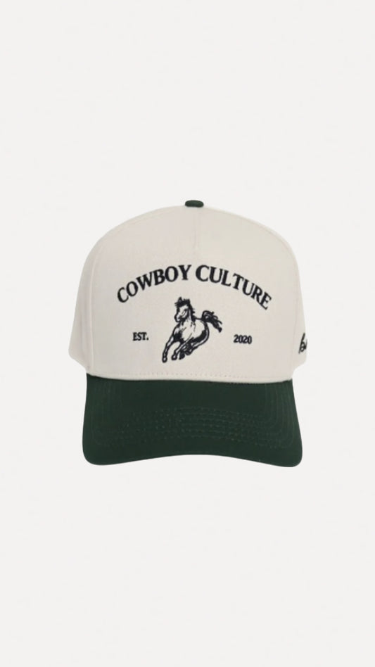 ABN Cowboy Culture Trucker Hat | Cream/Green