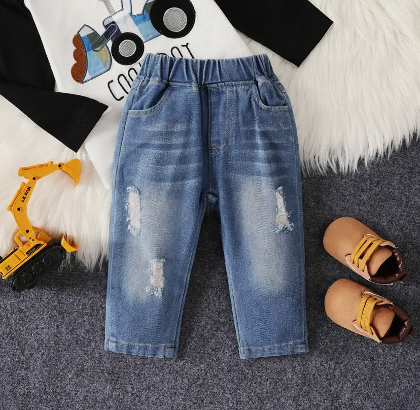 Distressed Denim Bottoms