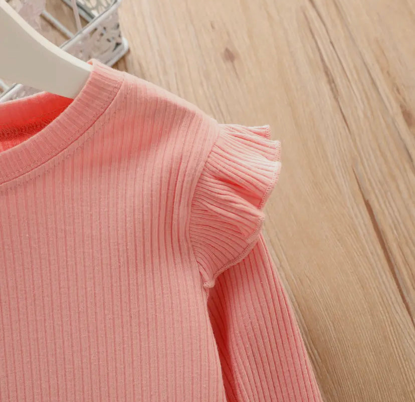 Ruffle Detail Long Sleeve