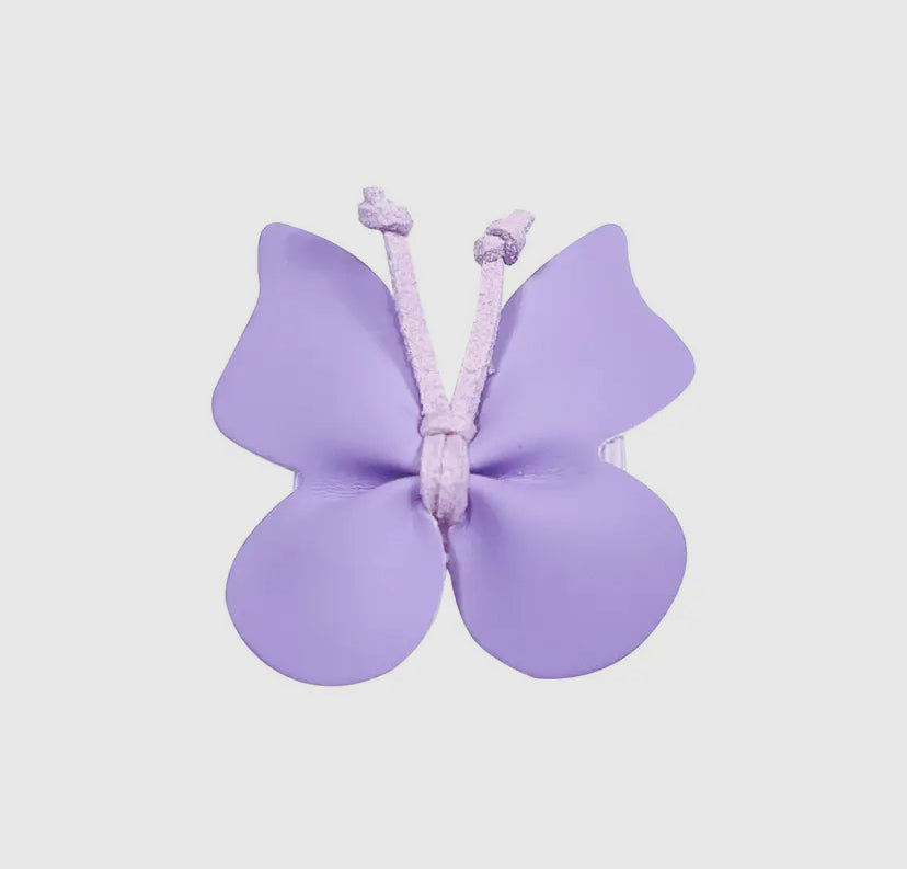 Leather Butterfly Clip | 6 Colour Options