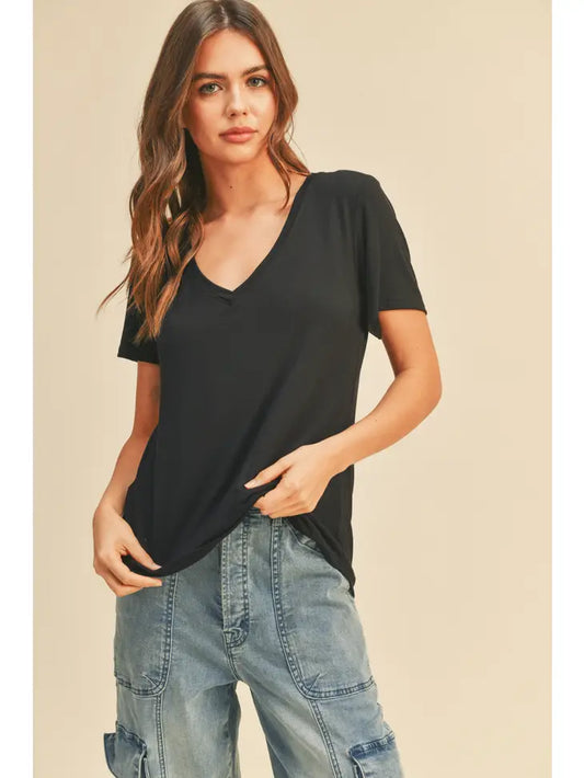 Bamboo V-Neck T-Shirt | 2 Colour Options