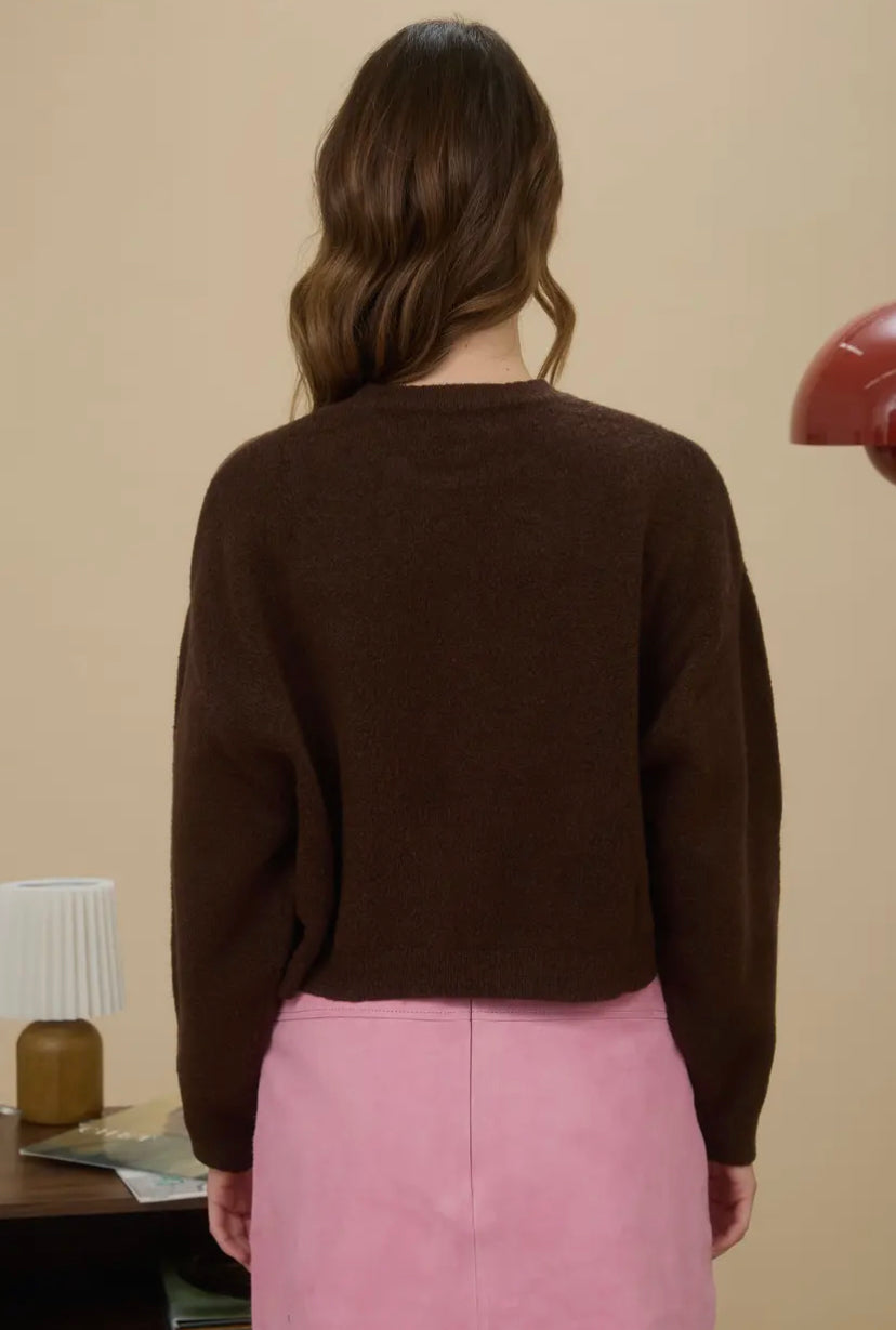 Charmer Sweater | Brown