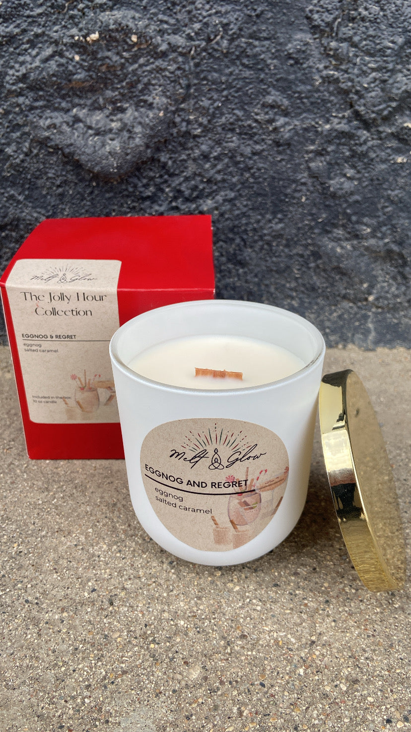 Melt & Glow | Eggnog And Regret | 10oz Candle