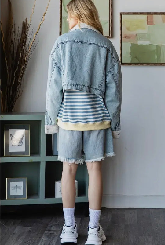 Stefani Sherpa Denim Jacket