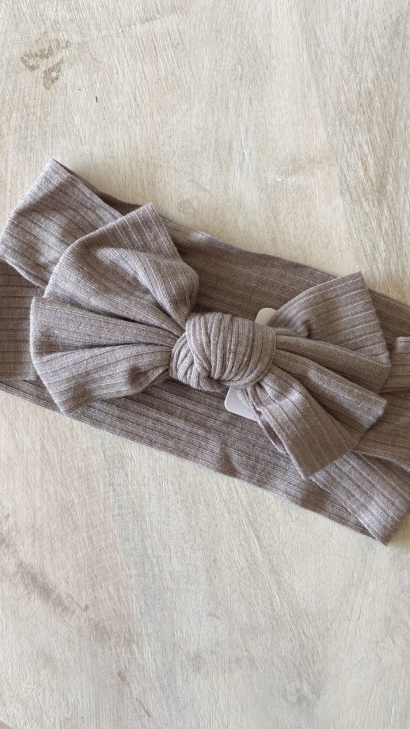 Ribbed Baby Bow | Multiple Colour Options