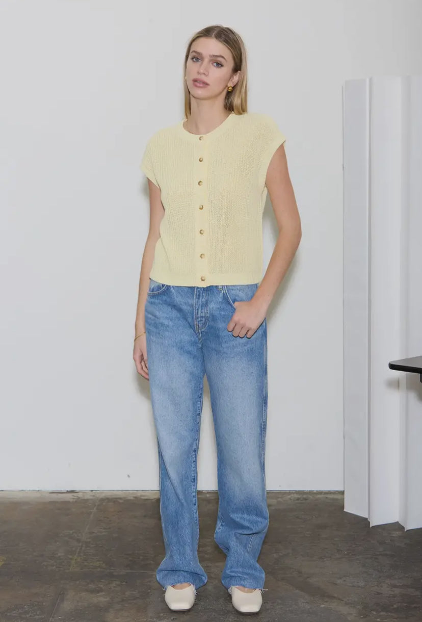 McKinley Knit Top | Butter Yellow