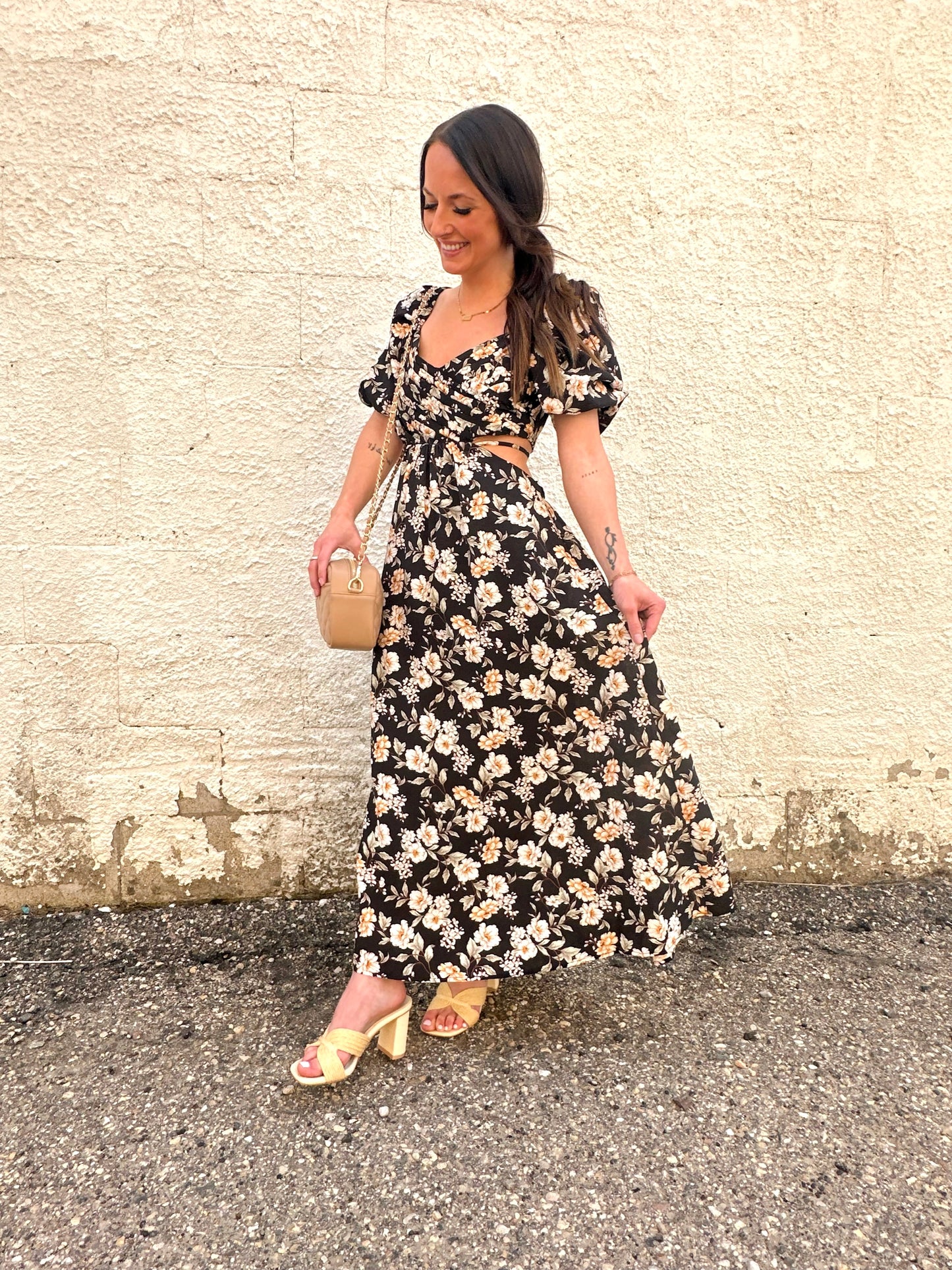 Alanna Floral Midi Dress