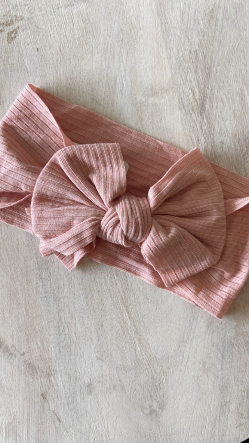 Ribbed Baby Bow | Multiple Colour Options