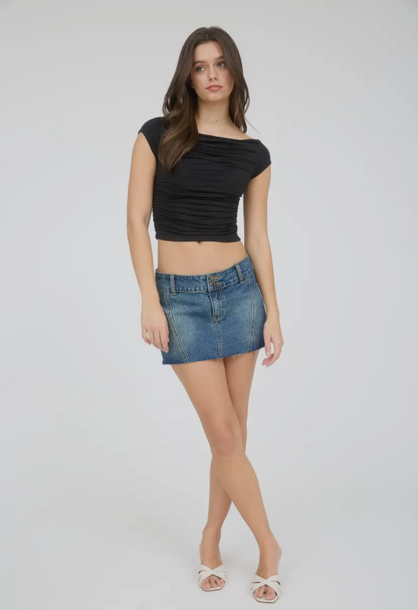 Claro Crop Top | Black