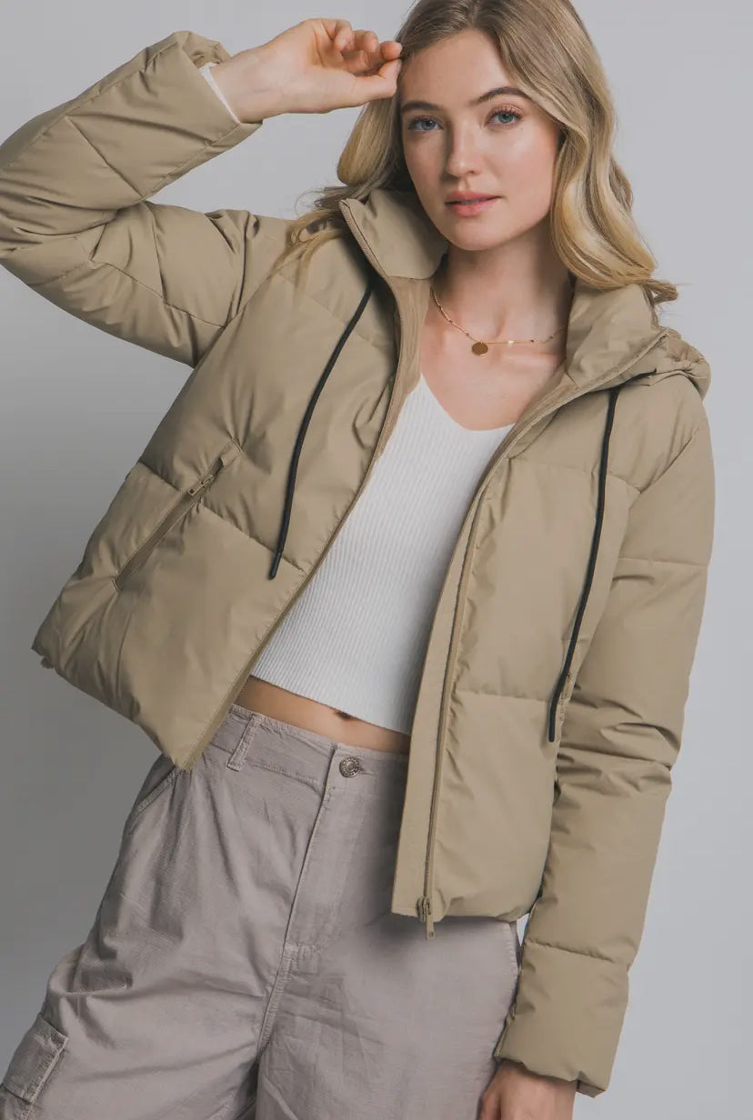 Decker Puffer Jacket | Khaki