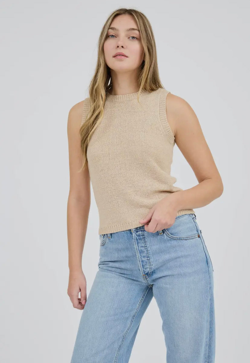 Lasso Knit Tank | Light Taupe