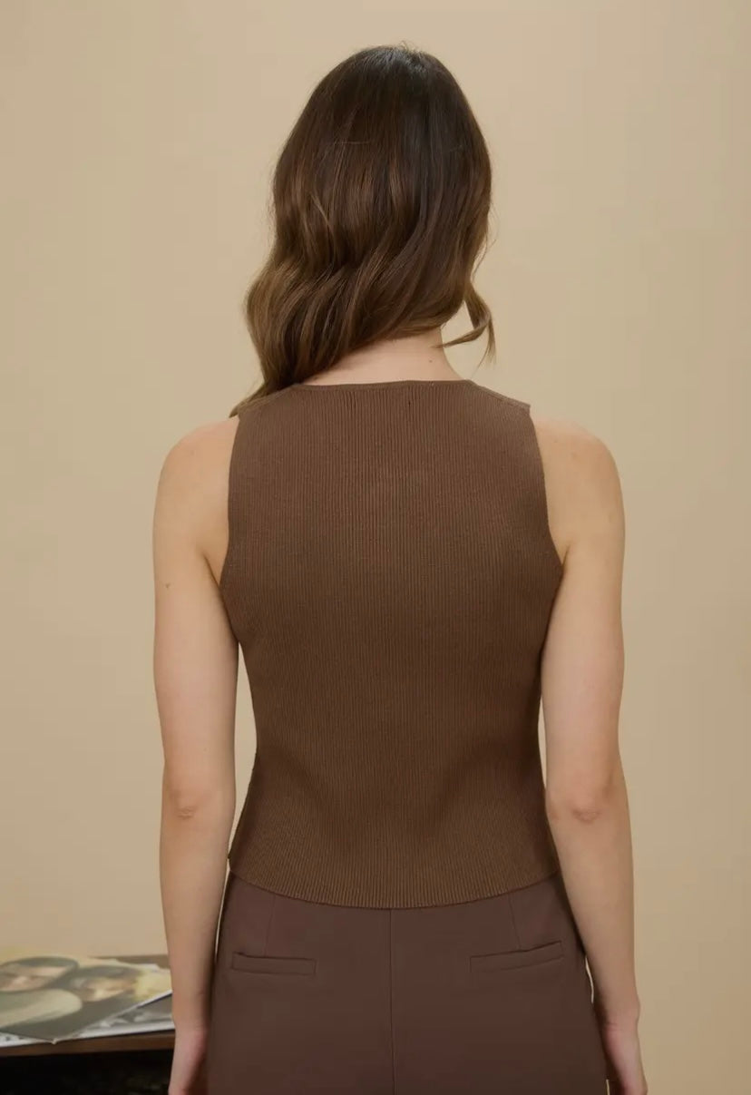 Kaye Vest | Brown