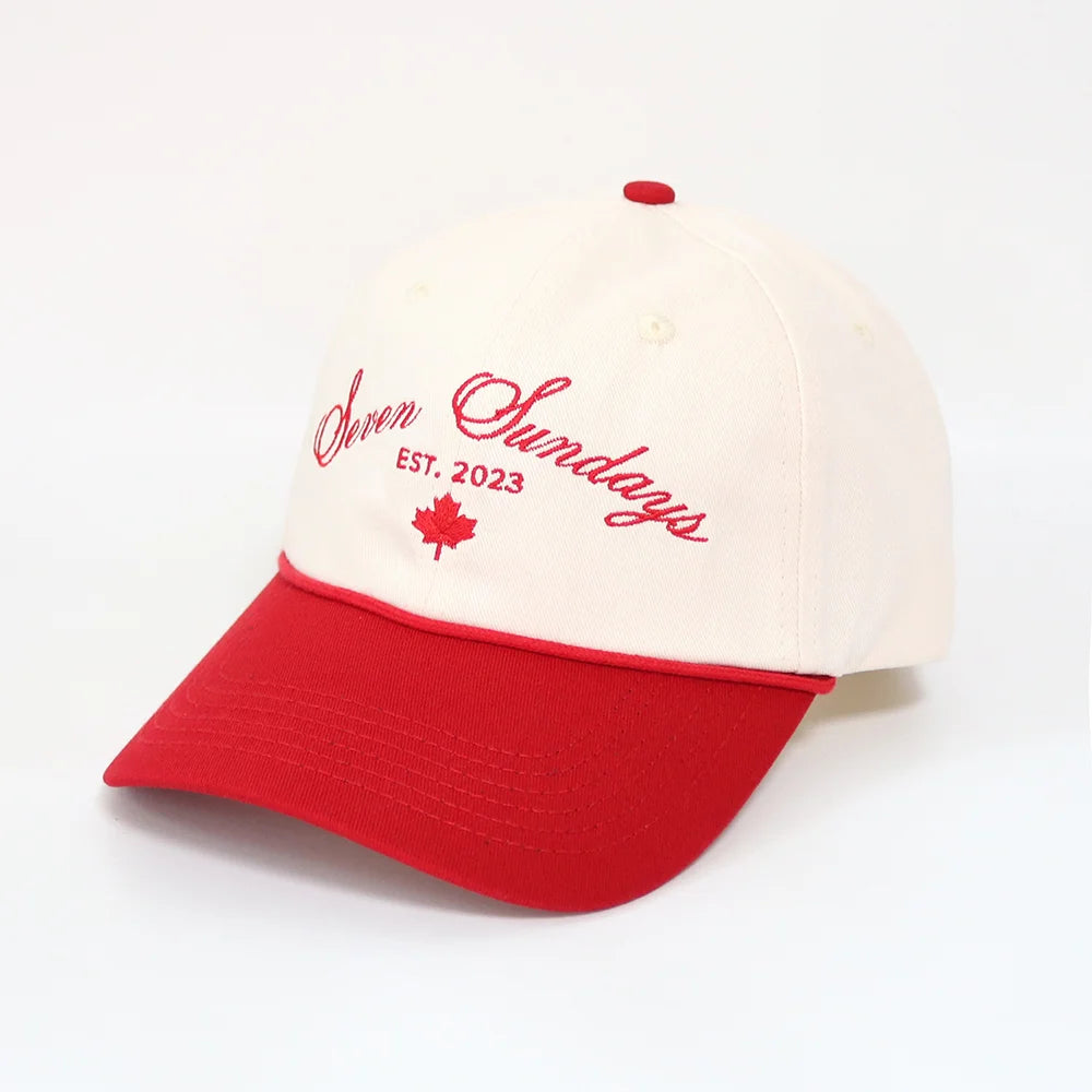 Seven Sundays Ball Cap | Red/White (Maple Leaf)