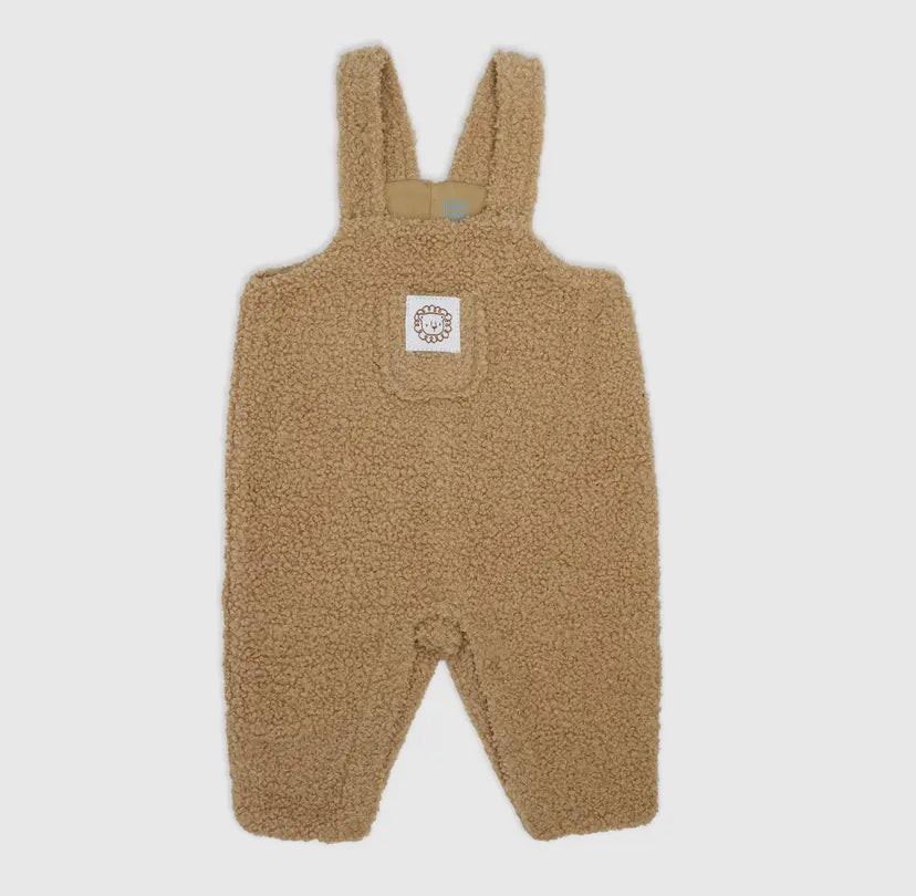 Boys 3 Piece Sherpa Jumper Set | Brown Lion