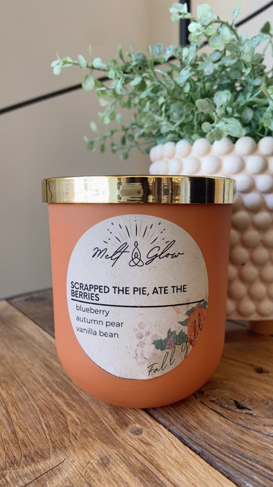 Melt & Glow | Scrapped The Pie, Ate The Berries | 10oz Candle