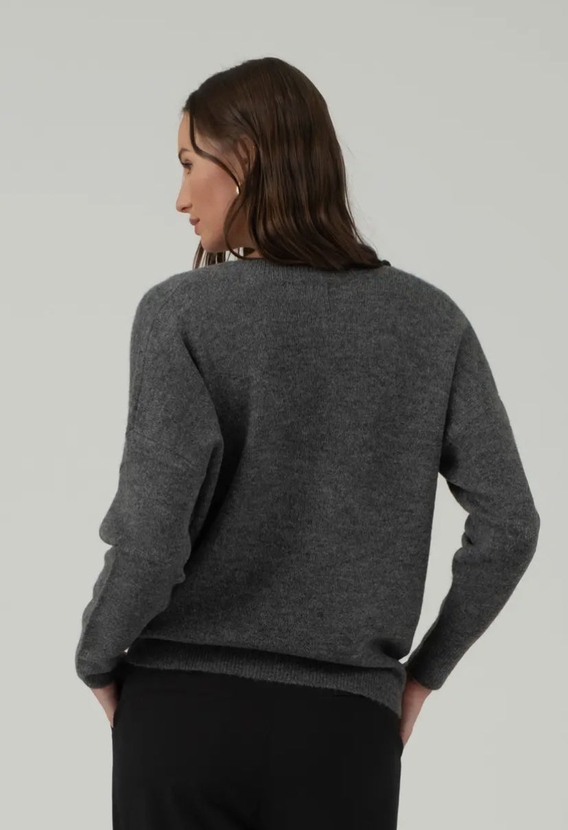 Dava Sweater | Charcoal